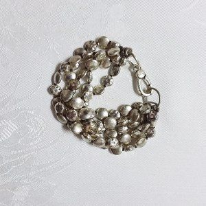 Lucky You Metal Disk 5 Strand Bracelet